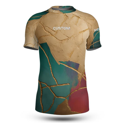 Fighter Kintsugi Short Sleeve Rashguard (Customizable)