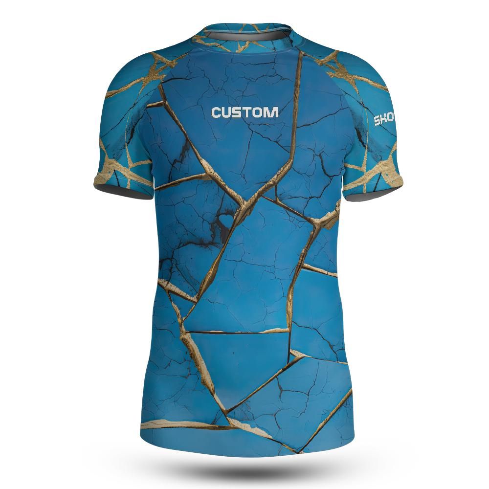 Fighter Kintsugi Short Sleeve Rashguard (Customizable)