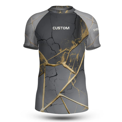 Fighter Kintsugi Short Sleeve Rashguard (Customizable)